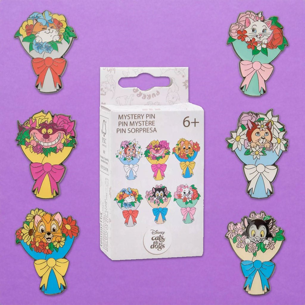 Loungefly x Disney Cat Flower Bouquet Blind Box Mystery Pin - GeekCore