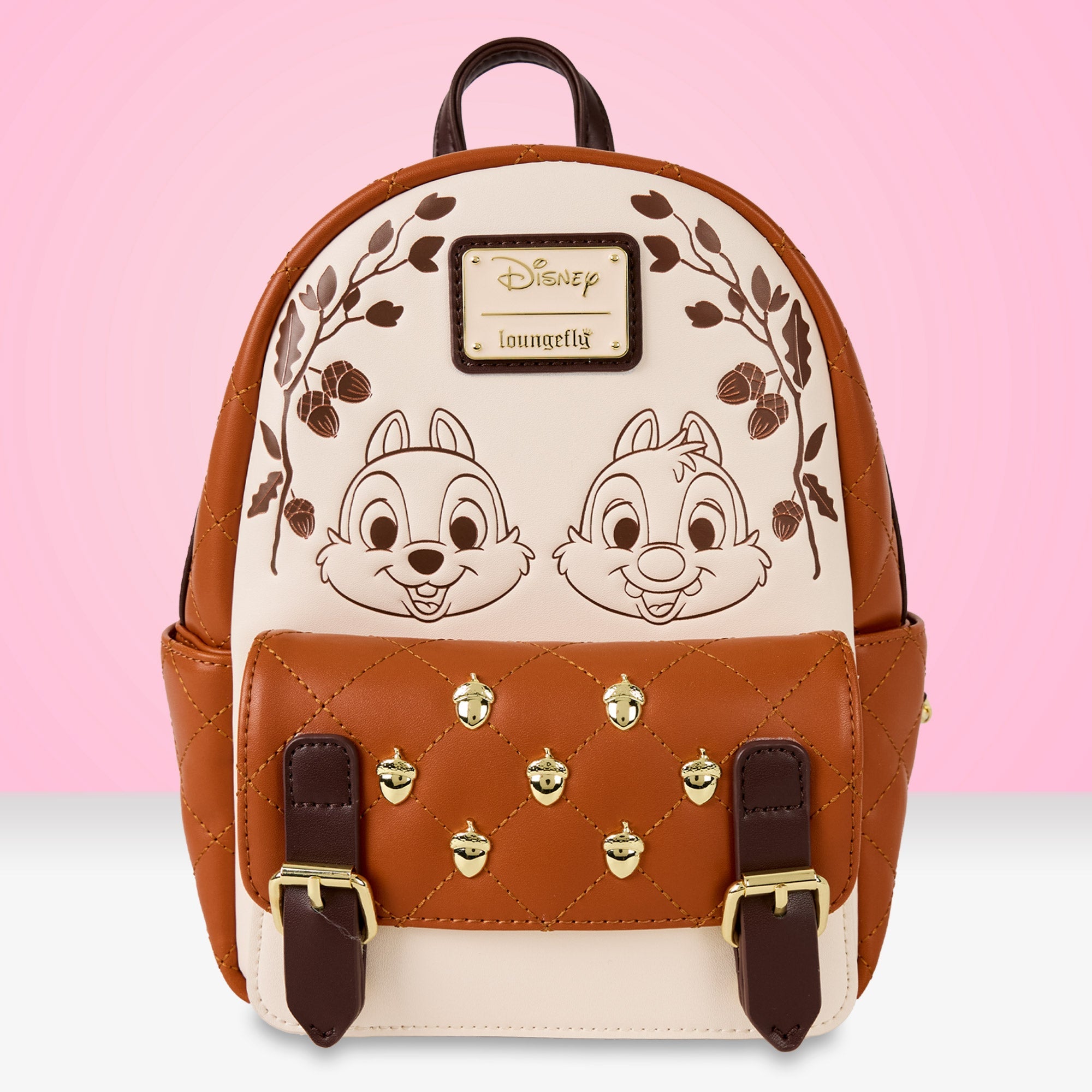 Loungefly x Disney Chip and Dale Quilted Mini Backpack - GeekCore
