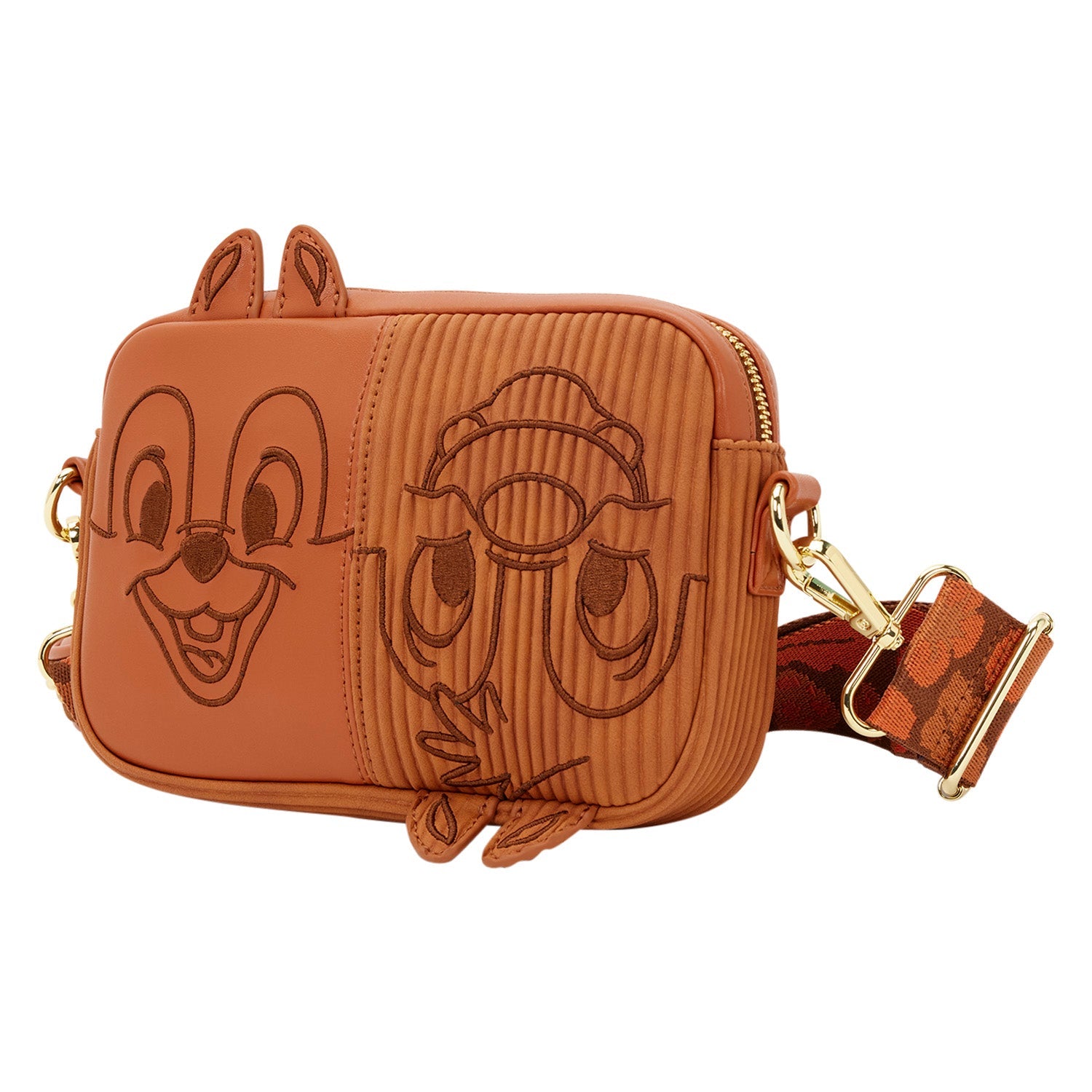 Loungefly x Disney Chip 'N' Dale Corduroy Sling Crossbody Bag With Coin Bag - GeekCore