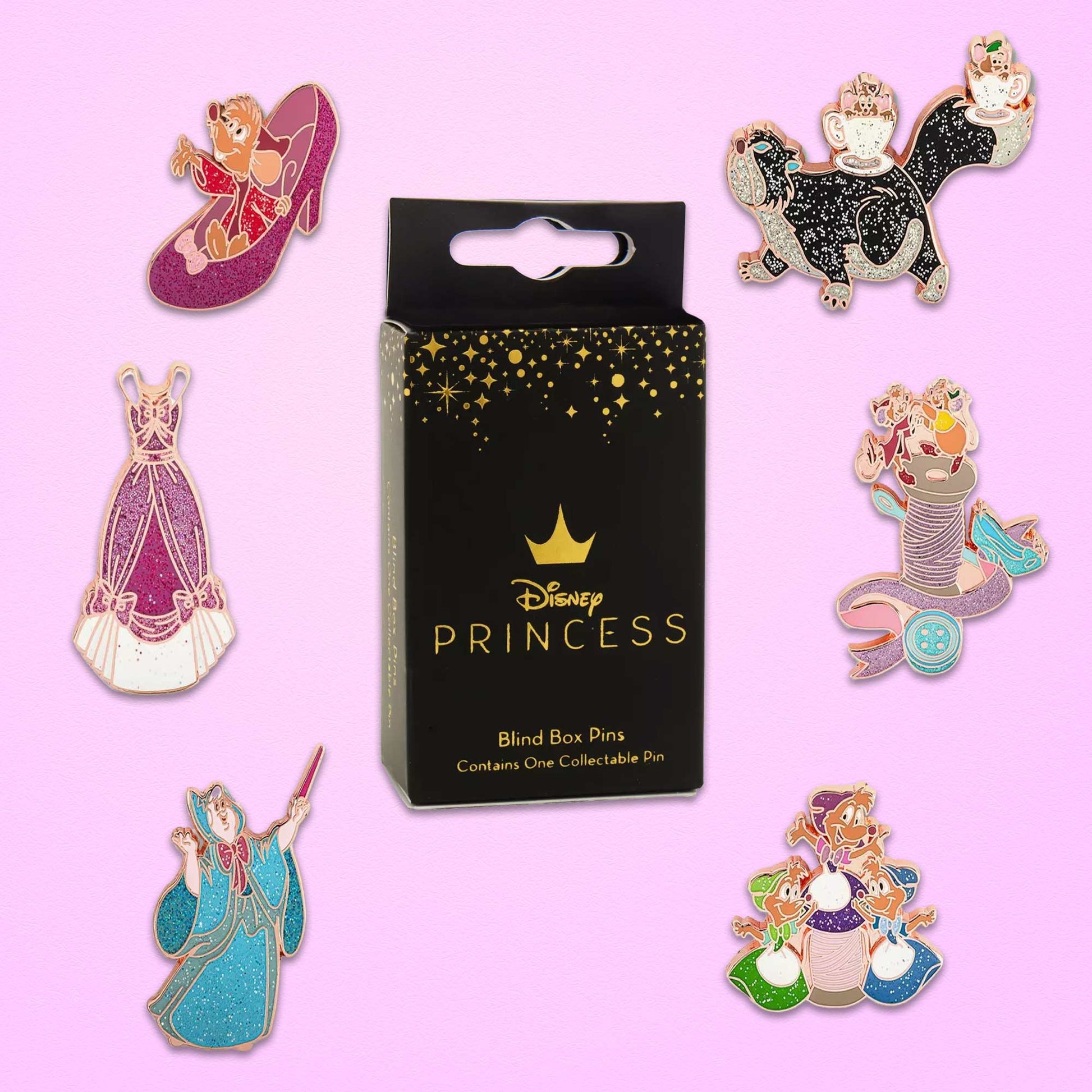Loungefly x Disney Cinderella 70th Anniversary Blind Box Mystery Pin - GeekCore