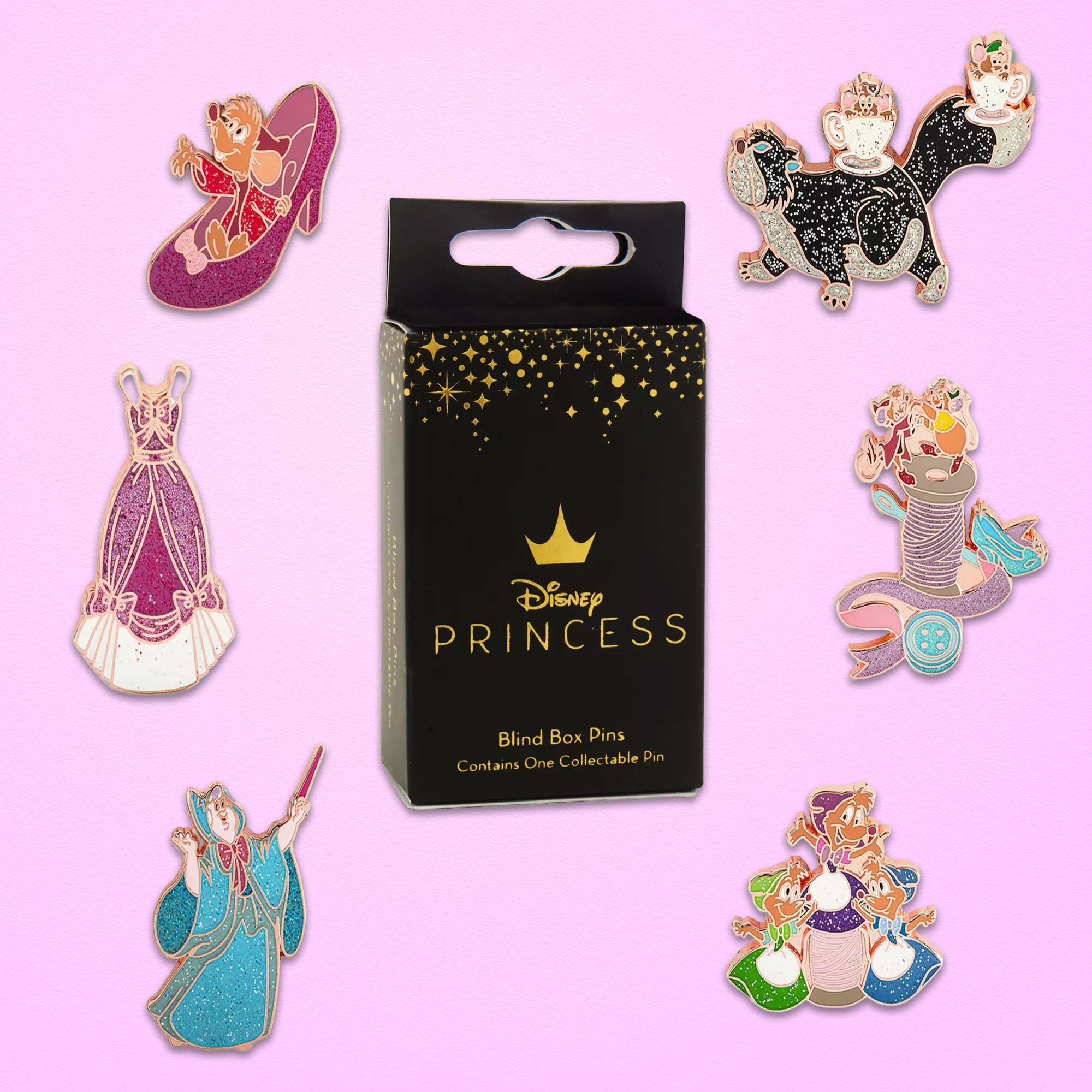 Loungefly x Disney Cinderella 70th Anniversary Blind Box Mystery Pin - GeekCore