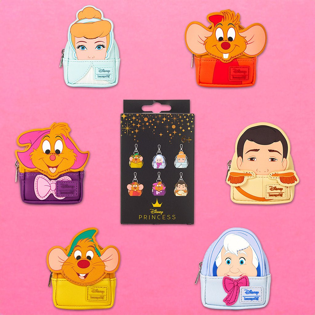 Loungefly x Disney Cinderella 75th Anniversary Mystery Mini Backpack Bag Charm - GeekCore