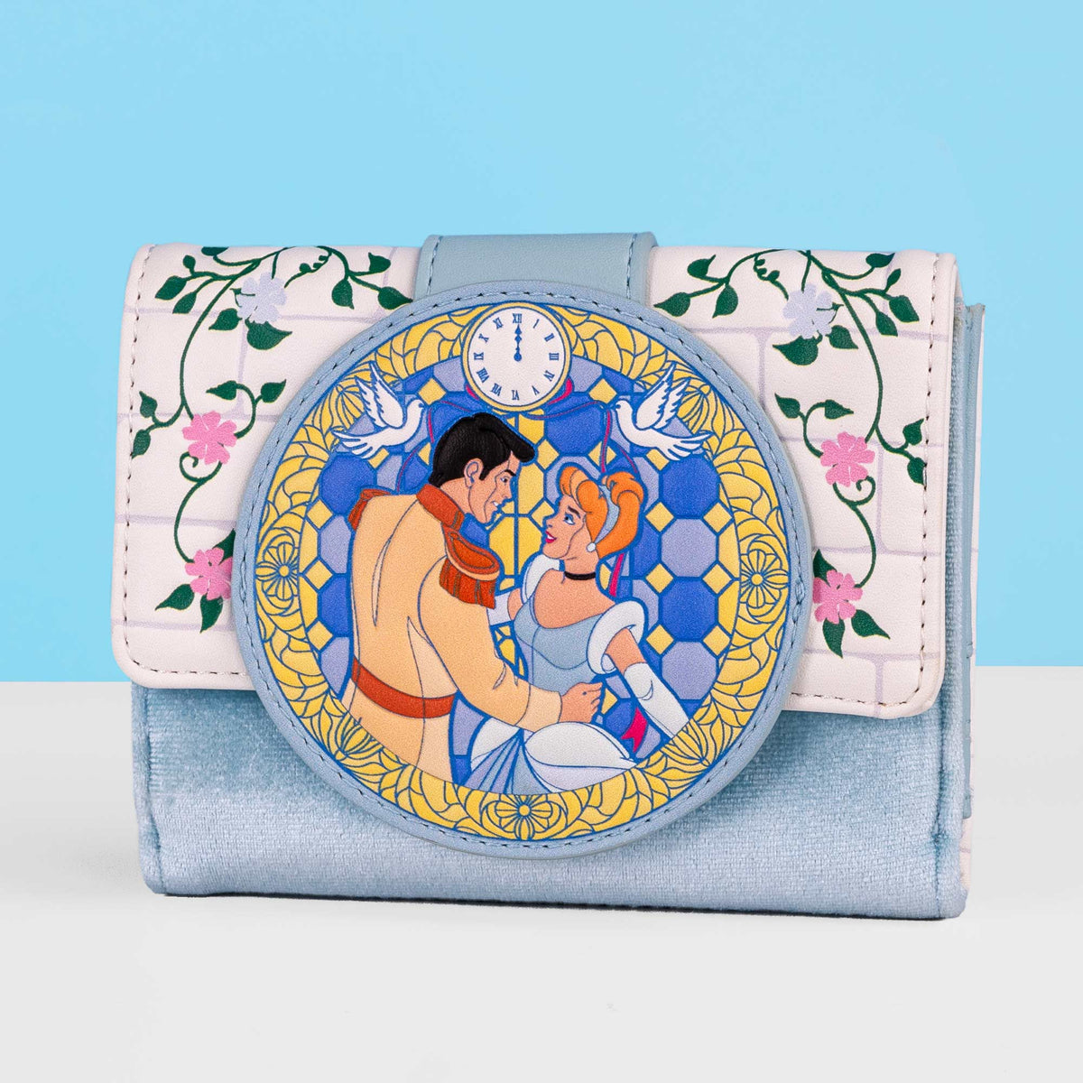 Loungefly x Disney Cinderella Blue Velvet Wallet - GeekCore