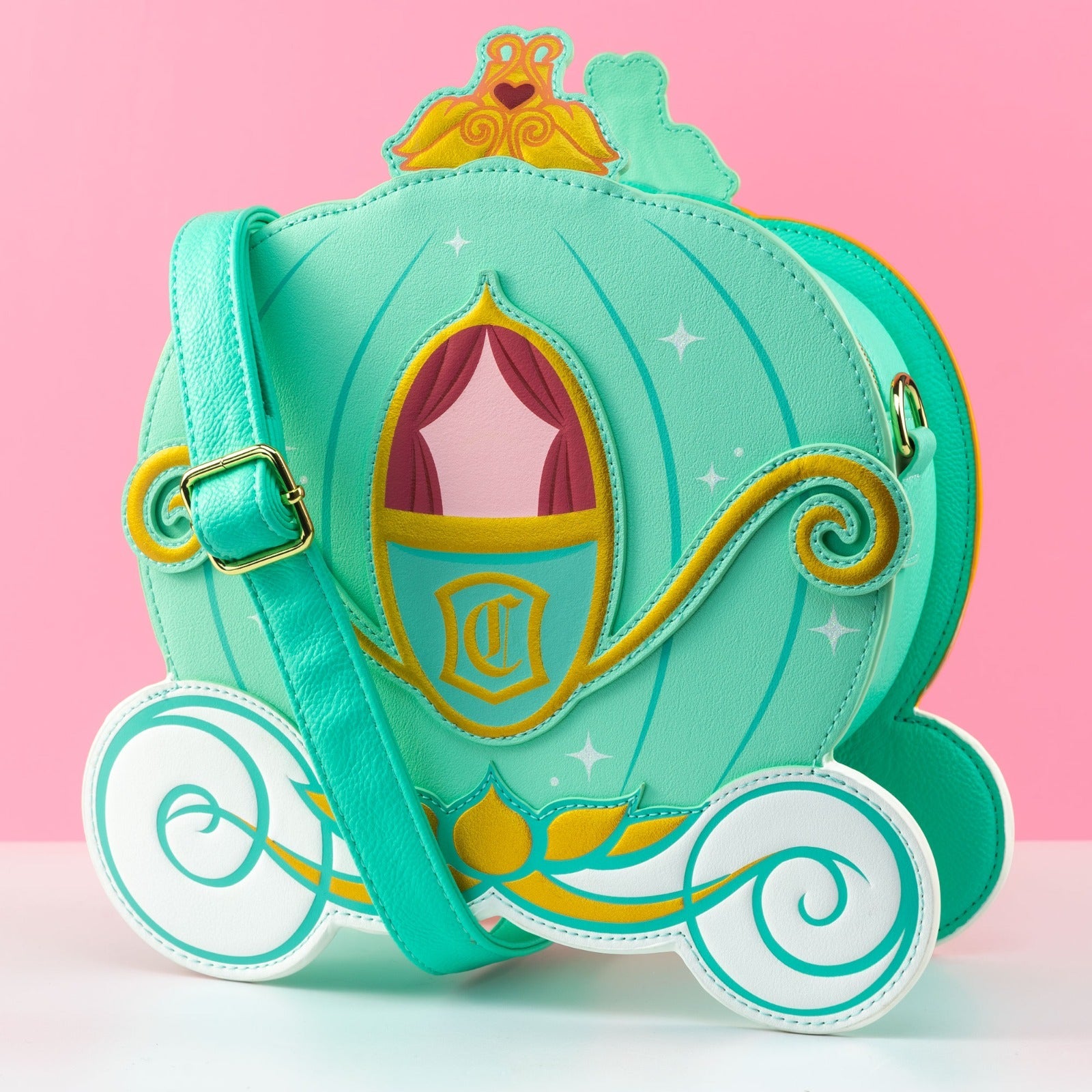 Loungefly x Disney Cinderella Carriage (Pumpkin Coach) Crossbody Bag - GeekCore