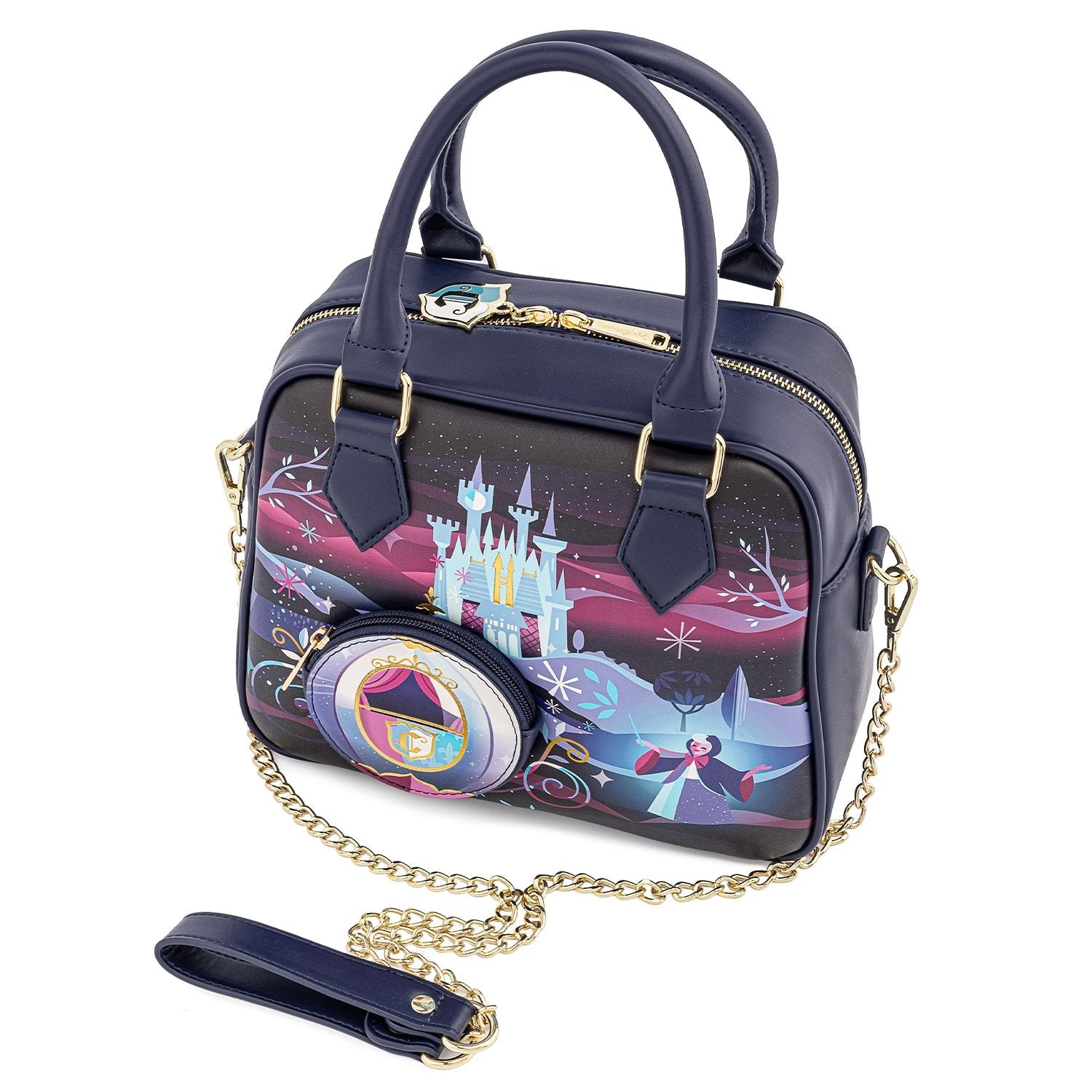 Loungefly x Disney Cinderella Castle Crossbody Handbag - GeekCore