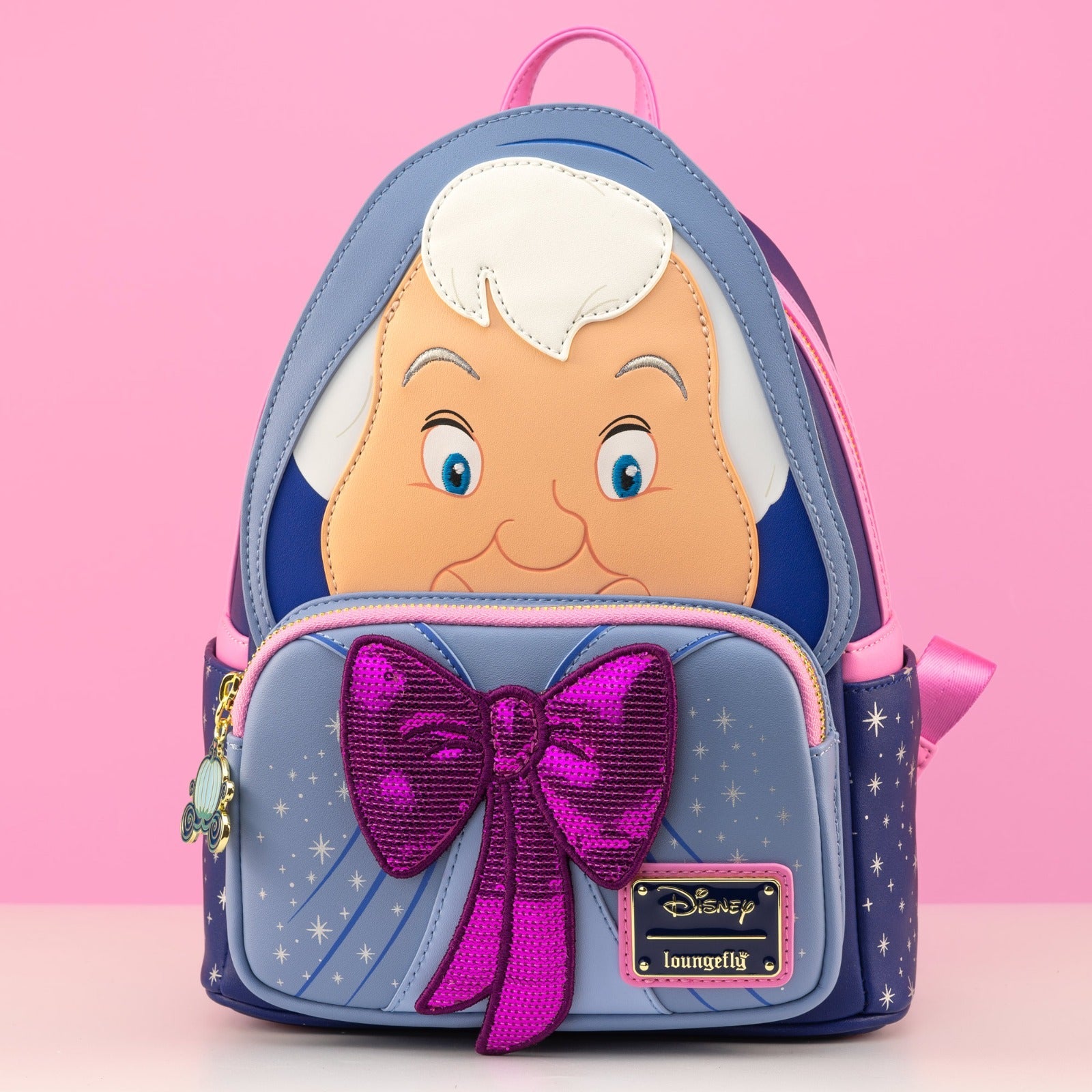 Loungefly x Disney Cinderella Fairy Godmother Cosplay Mini Backpack - GeekCore