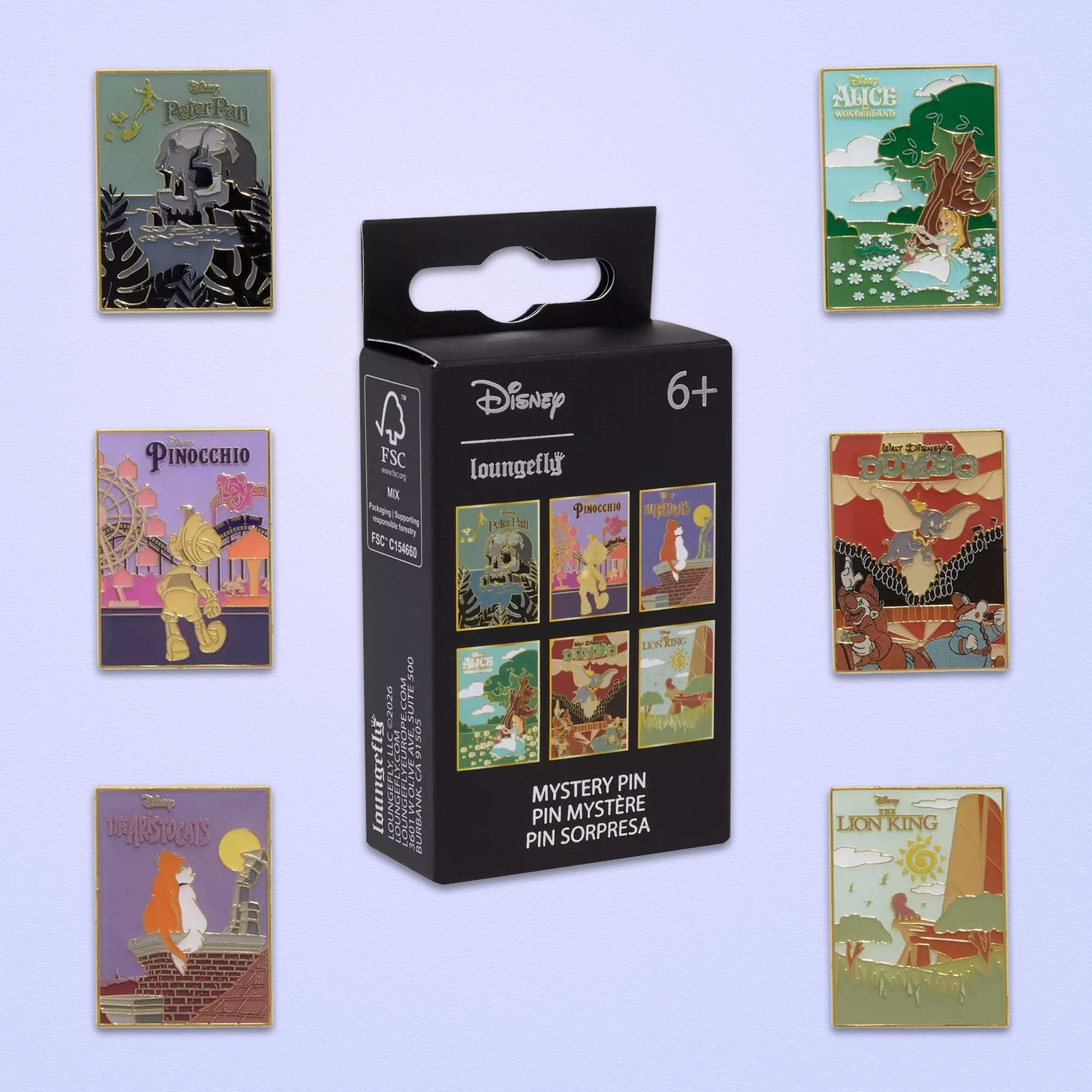 Loungefly x Disney Classic Poster Blind Box Mystery Pin - GeekCore
