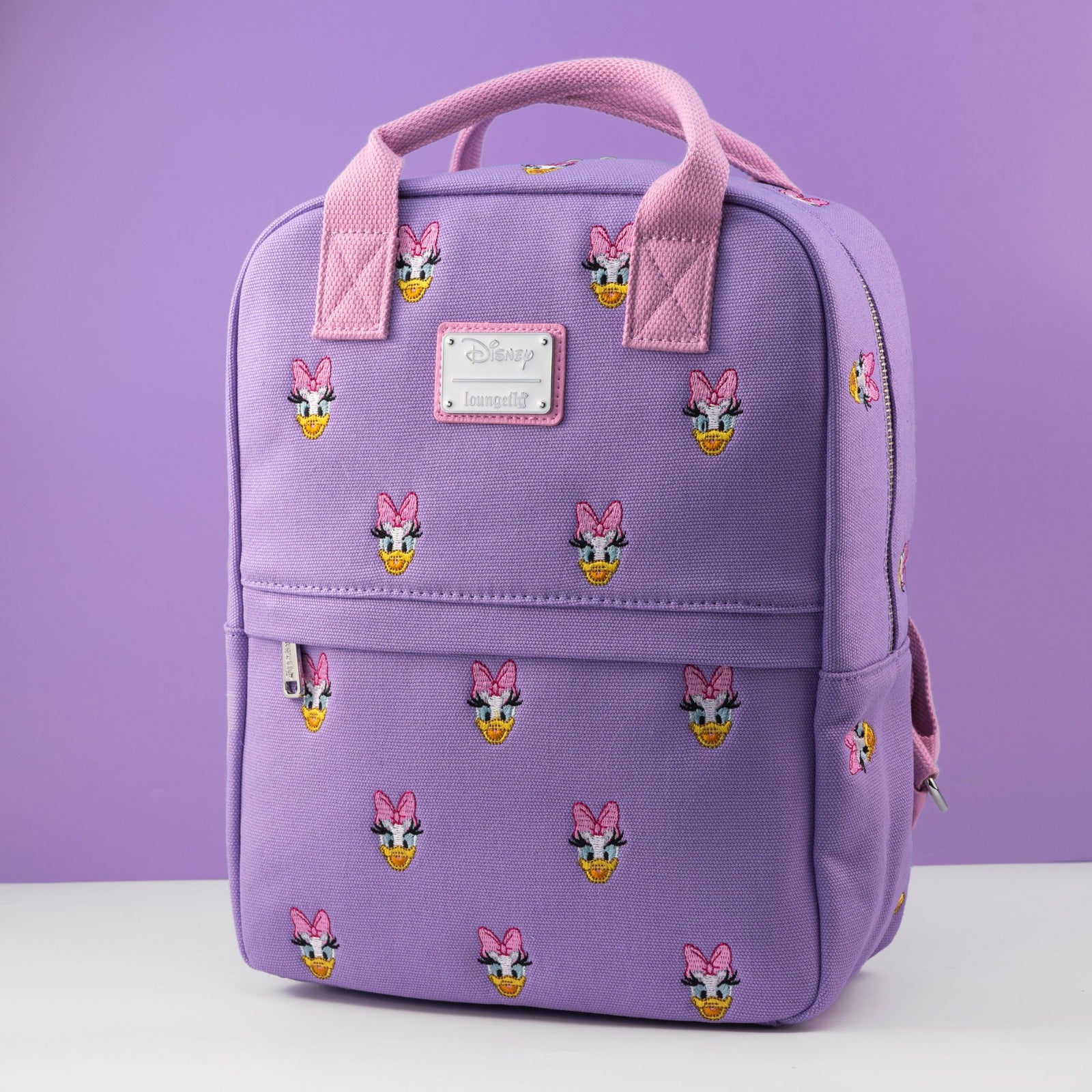 Loungefly x Disney Daisy Duck AOP Canvas Backpack - GeekCore