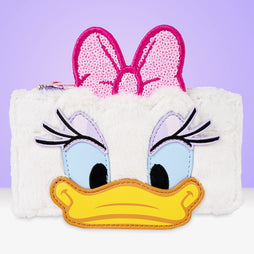 Loungefly x Disney Daisy Duck Plush Card Holder - GeekCore