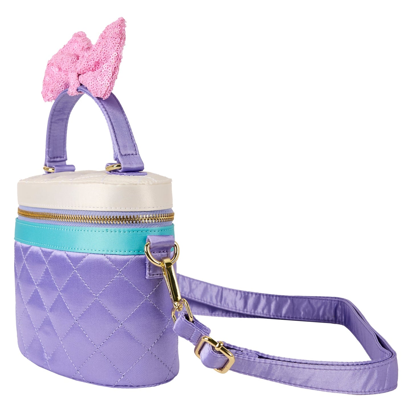 Loungefly x Disney Daisy Duck Quilted Crossbody Bag - GeekCore
