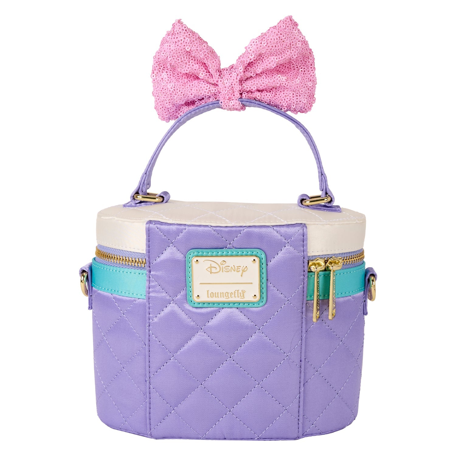Loungefly x Disney Daisy Duck Quilted Crossbody Bag - GeekCore