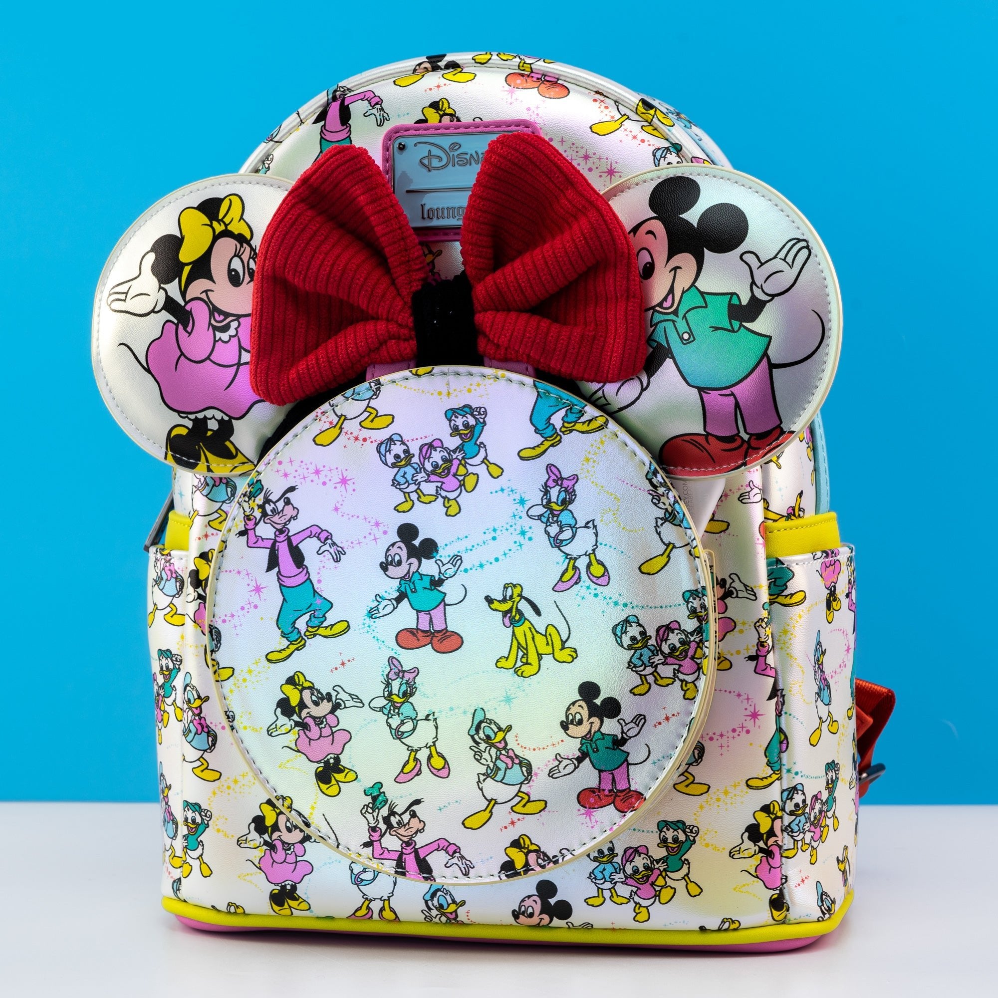 Loungefly x Disney - Disney 100 AOP Mini Backpack and Matching Ears - GeekCore