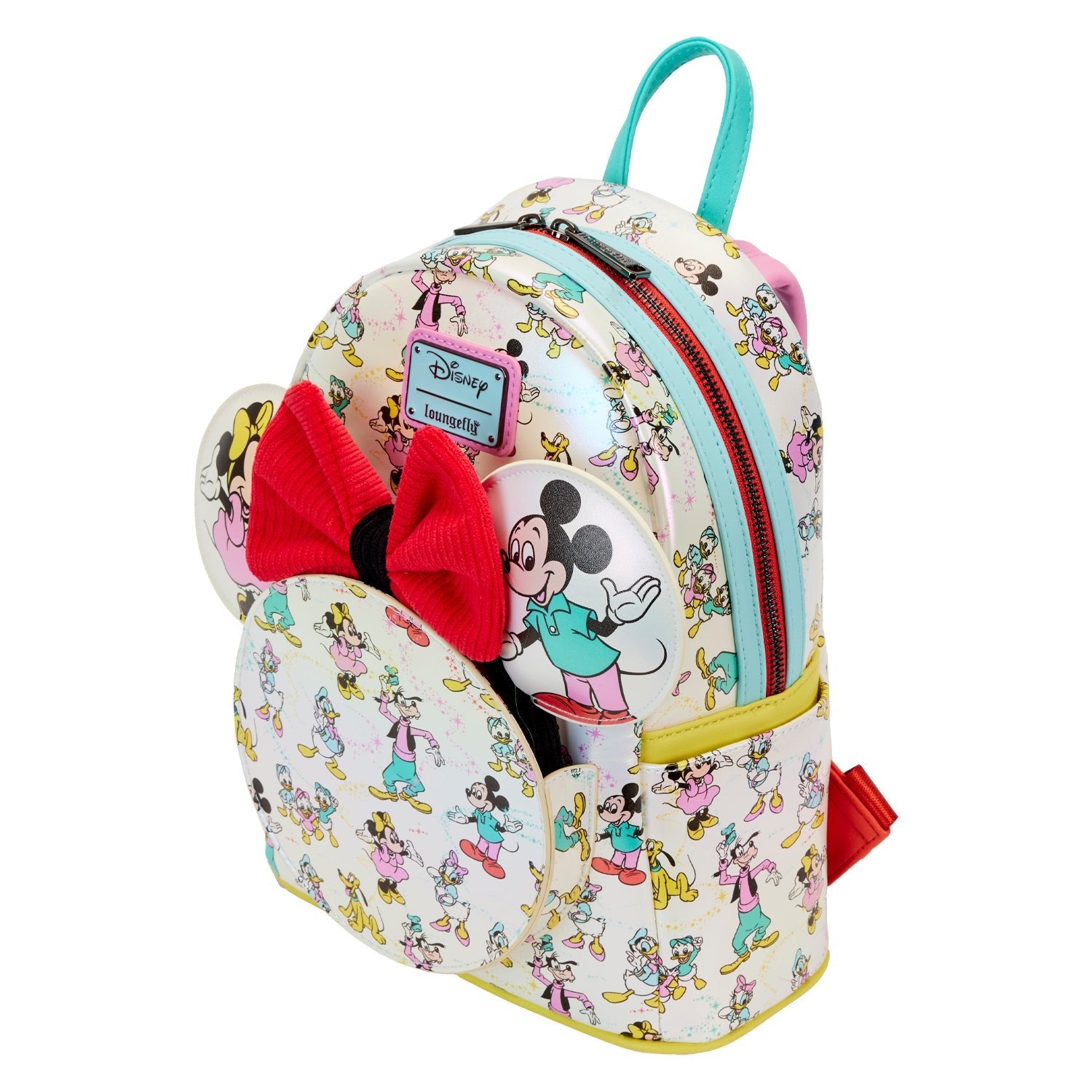 Loungefly x Disney - Disney 100 AOP Mini Backpack and Matching Ears - GeekCore