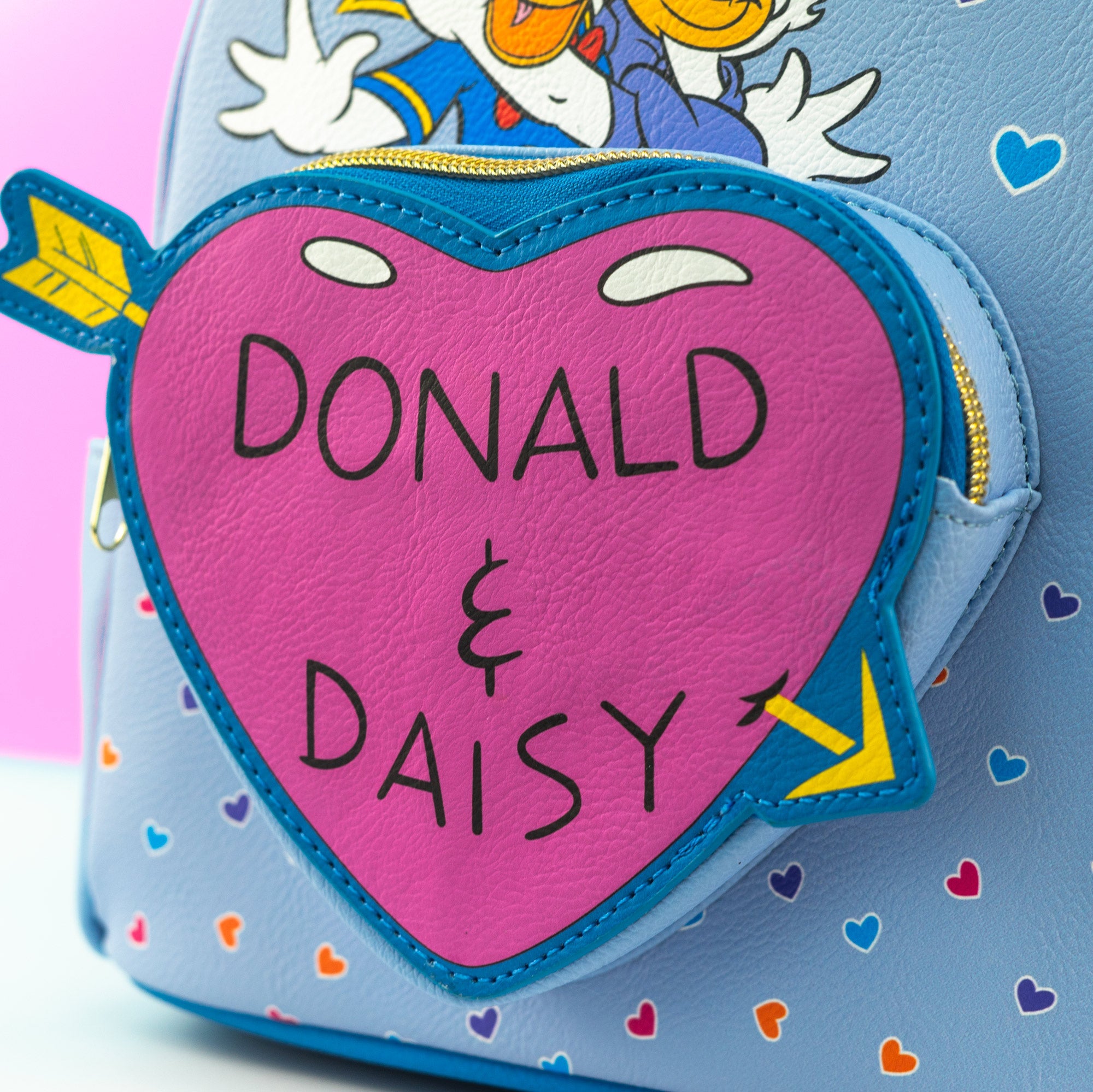 Loungefly x Disney Donald and Daisy Duck Hearts Mini Backpack - GeekCore