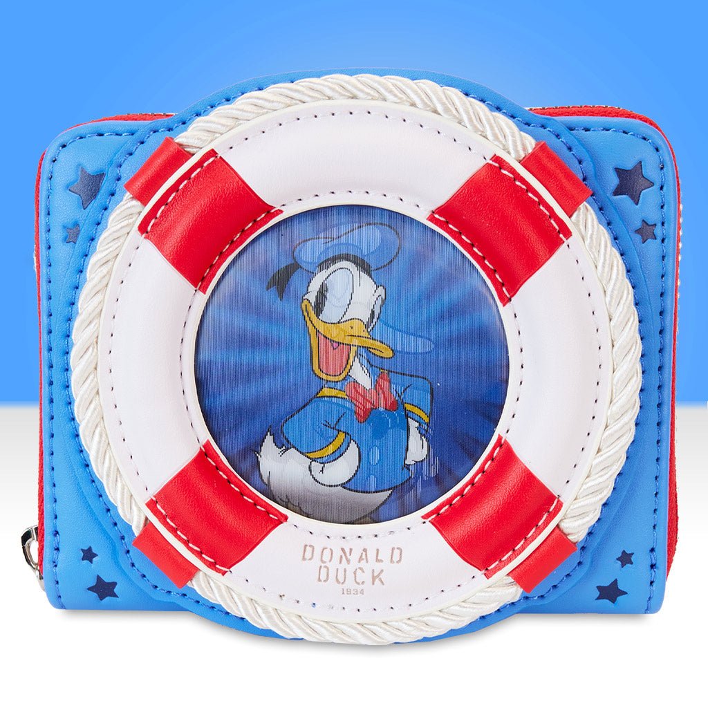 Loungefly x Disney Donald Duck 90th Anniversary Zip Around Wallet - GeekCore