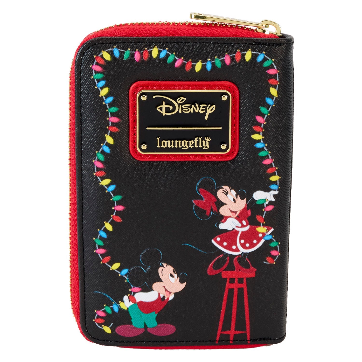 Loungefly x Disney Donald Wrapped In Lights Zip Around Wallet - GeekCore