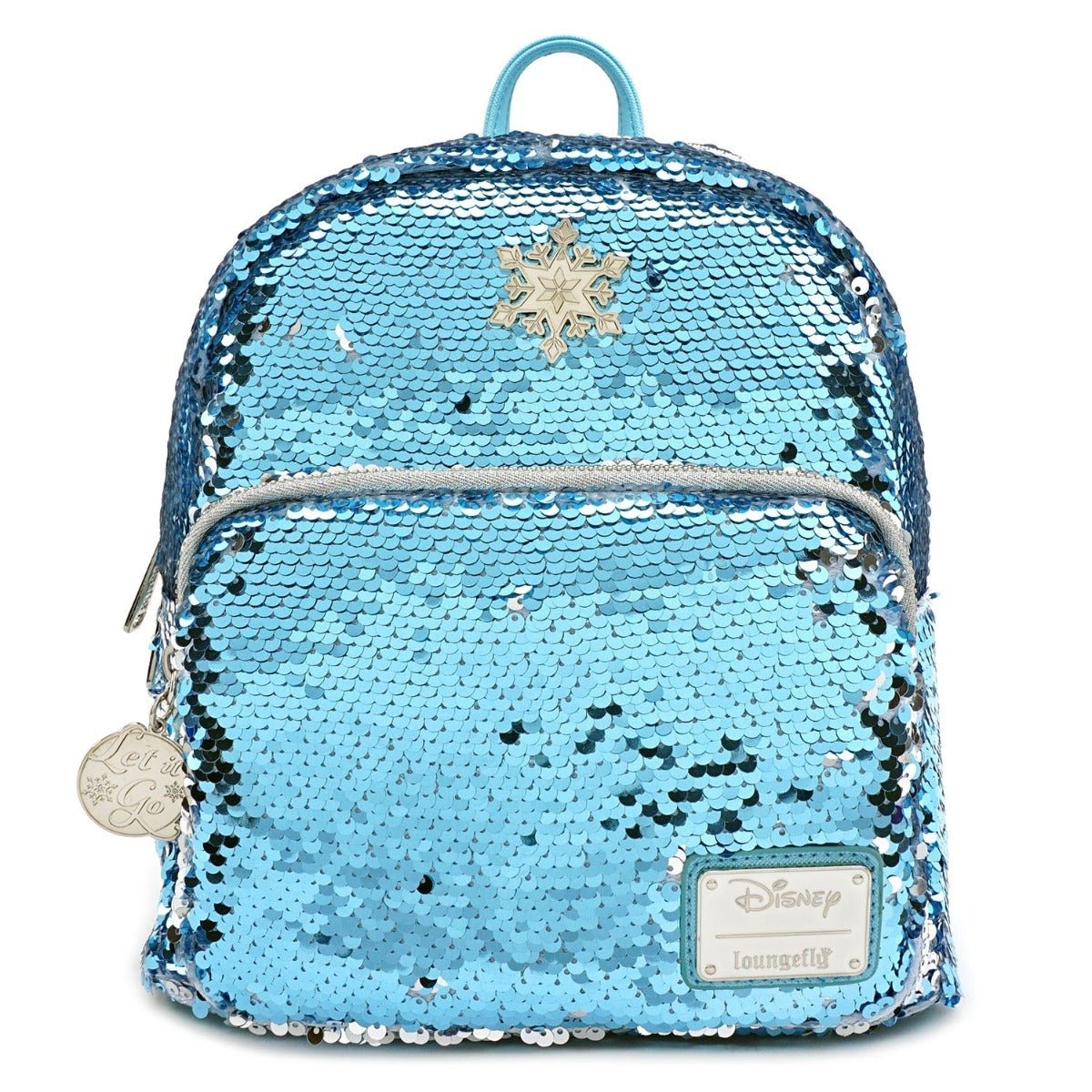 Loungefly X Disney Frozen Elsa Reversible Sequin Mini Backpack - GeekCore