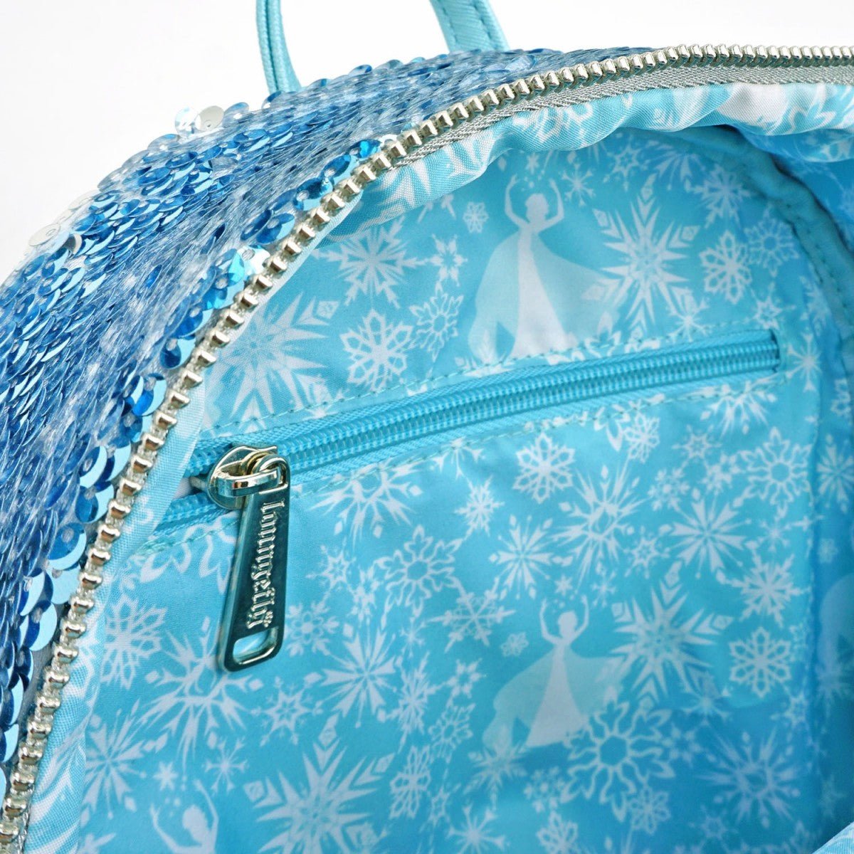 Loungefly X Disney Frozen Elsa Reversible Sequin Mini Backpack - GeekCore