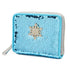 Loungefly X Disney Frozen Elsa Reversible Sequin Zip Around Purse - GeekCore