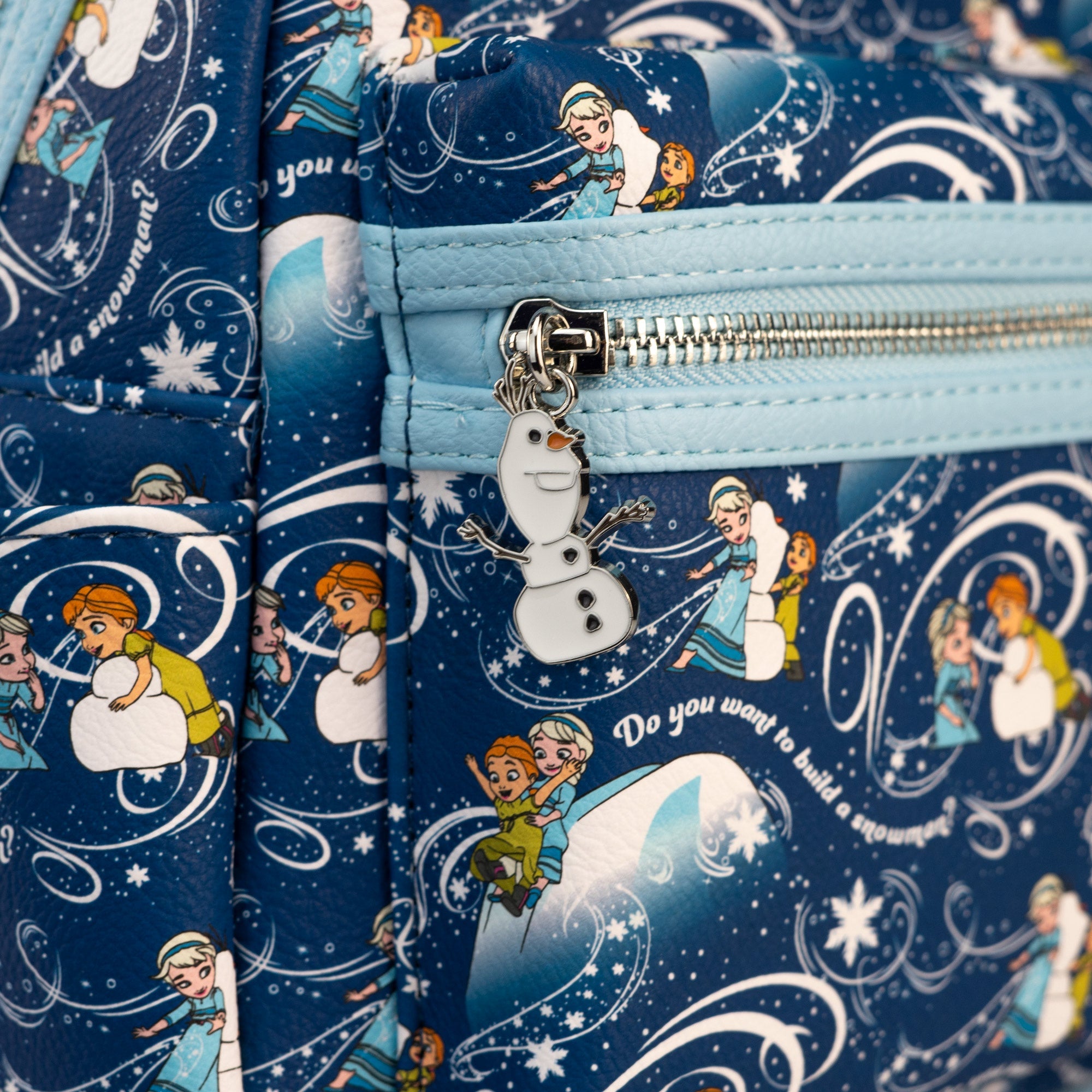 Loungefly x Disney Frozen Snow Play AOP Mini Backpack - GeekCore
