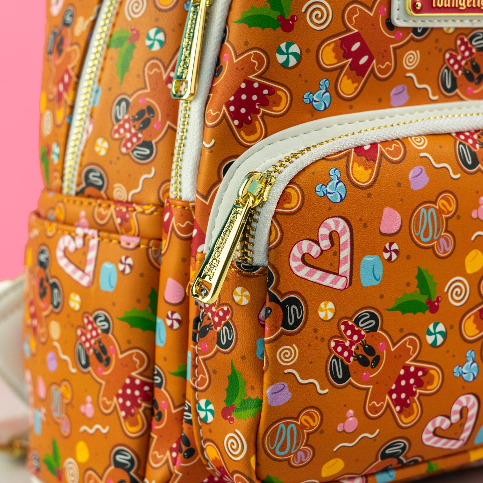 Loungefly x Disney Gingerbread All Over Print Mini Backpack and Headband Set - GeekCore