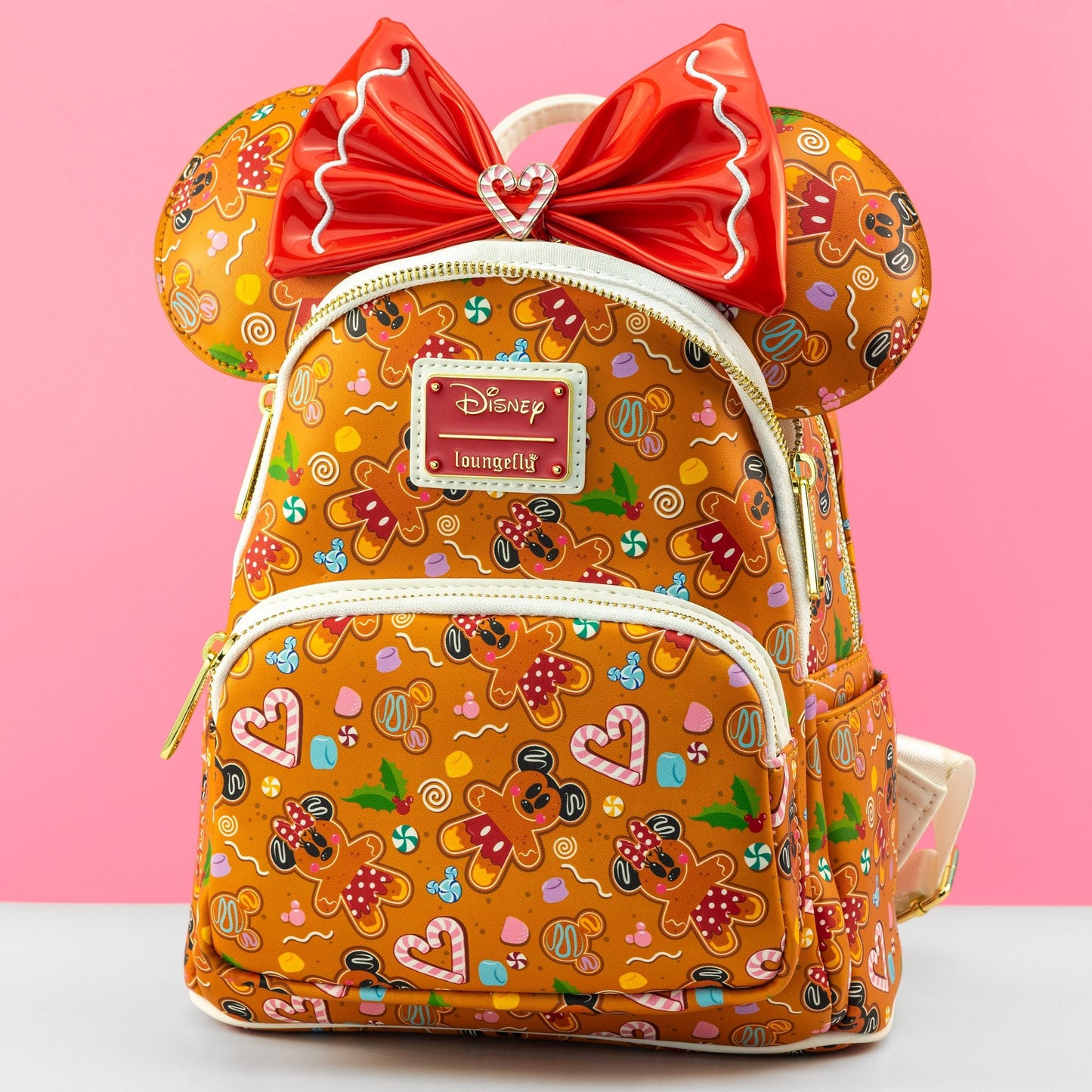 Loungefly x Disney Gingerbread All Over Print Mini Backpack and Headband Set - GeekCore