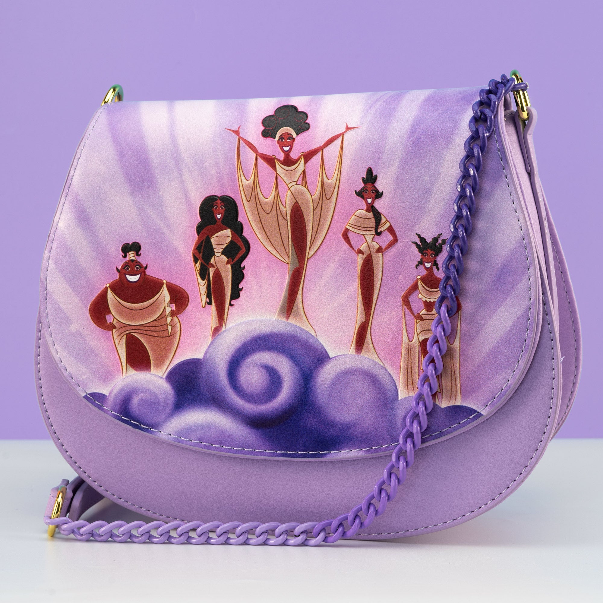 Loungefly x Disney Hercules Muses Clouds Crossbody Bag - GeekCore