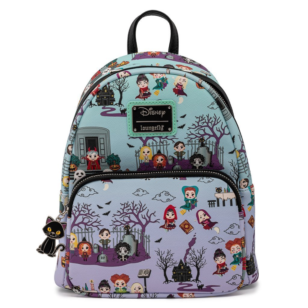 Loungefly x Disney Hocus Pocus All Over Print Mini Backpack - GeekCore