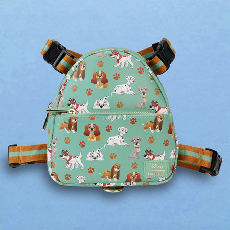 Loungefly x Disney I Heart Disney Dogs AOP Dog Harness - GeekCore