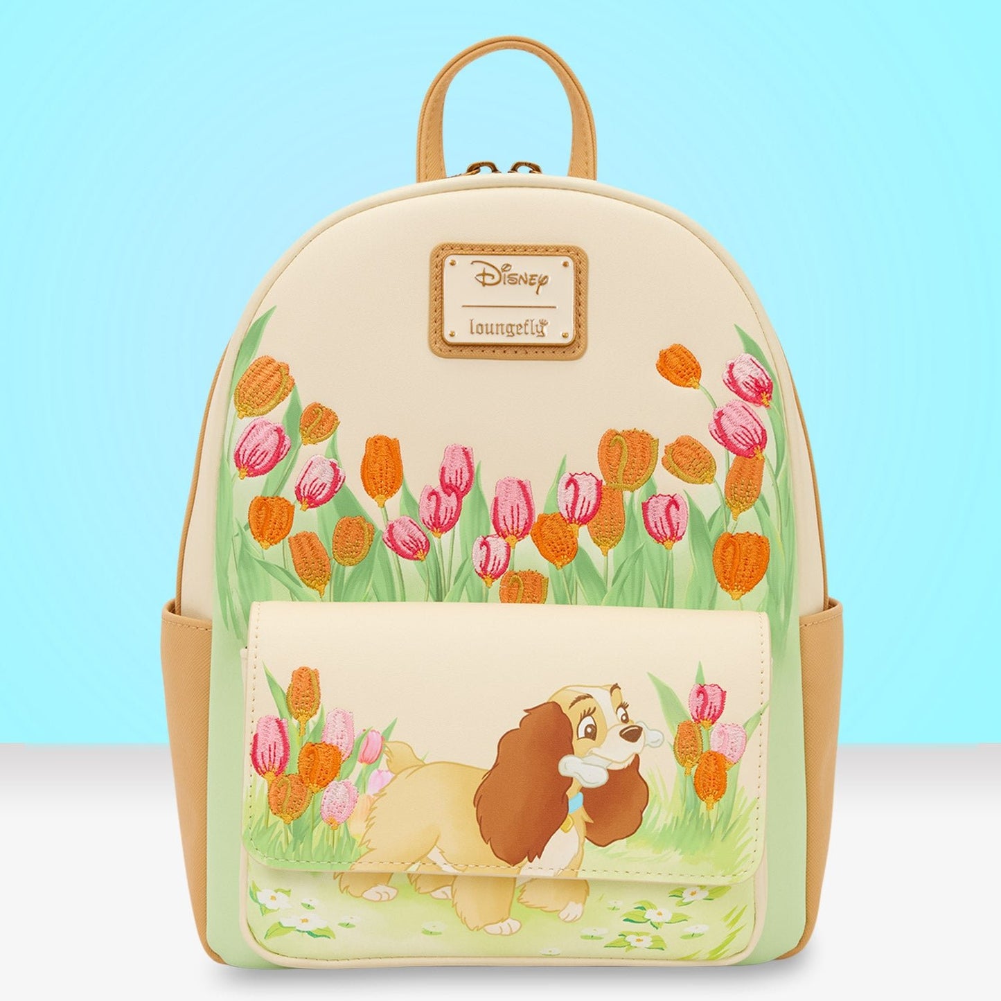 Loungefly x Disney Lady and the Tramp Pastel Tulip Mini Backpack - GeekCore