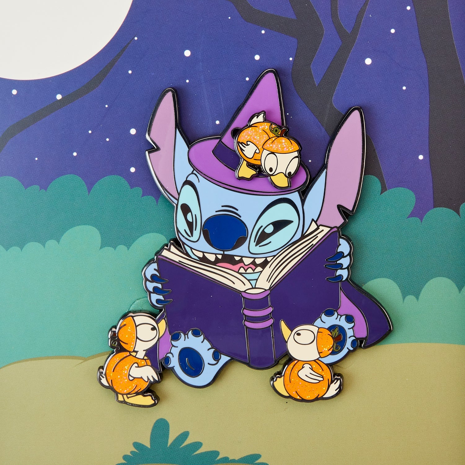 Loungefly x Disney Lilo and Stitch Halloween 3 Inch Sliding Pin - GeekCore