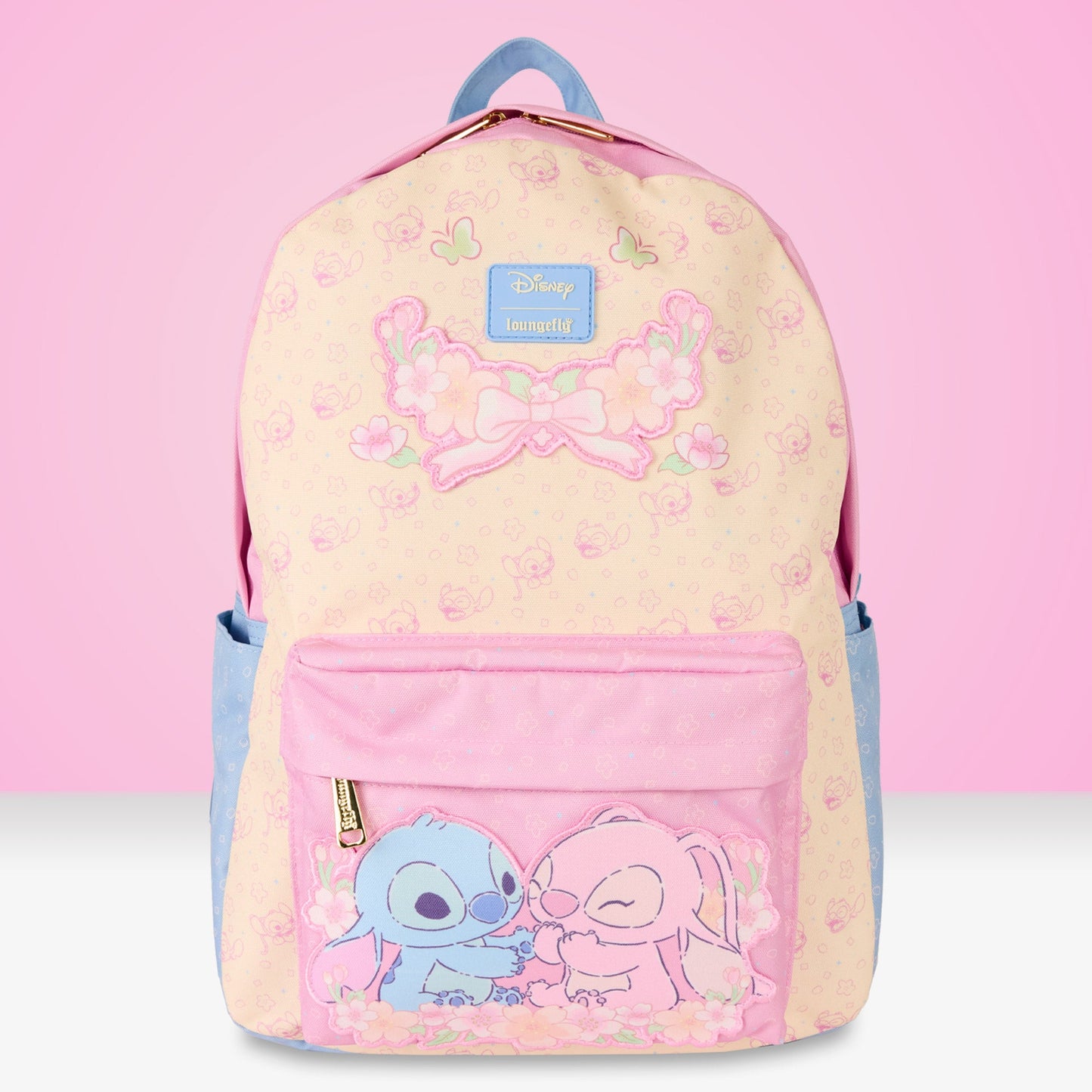 Loungefly x Disney Lilo And Stitch Pastel Nylon Full - Size Backpack - GeekCore