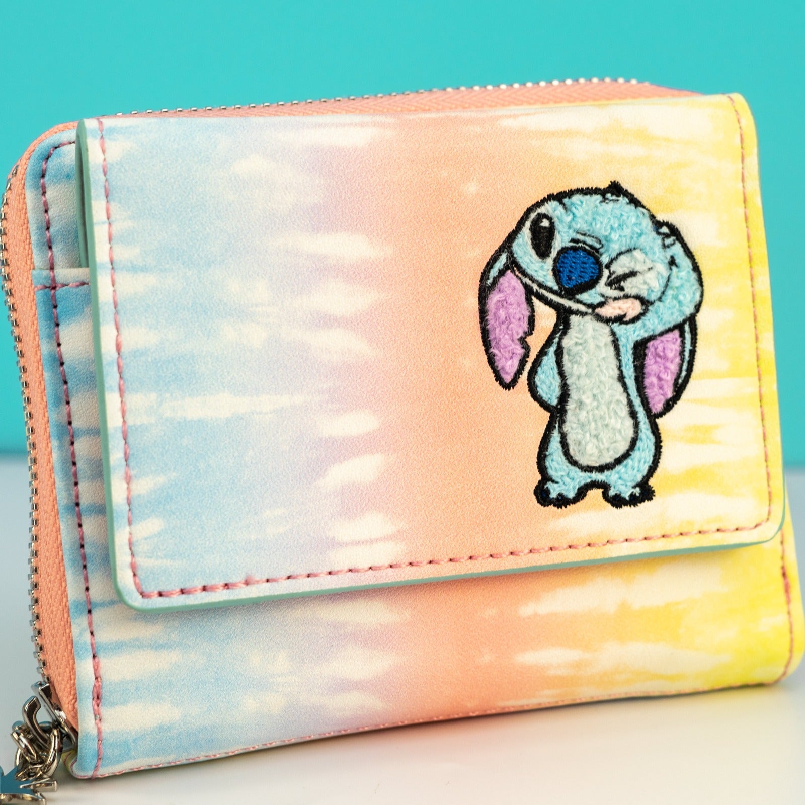 Loungefly x Disney Lilo and Stitch Pastel Tie Dye Wallet - GeekCore