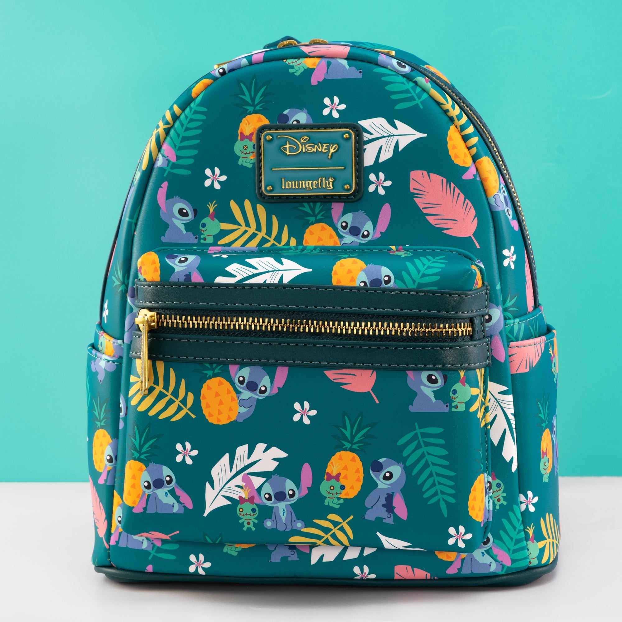 Loungefly x Disney Lilo and Stitch Pineapple Print Mini Backpack - GeekCore