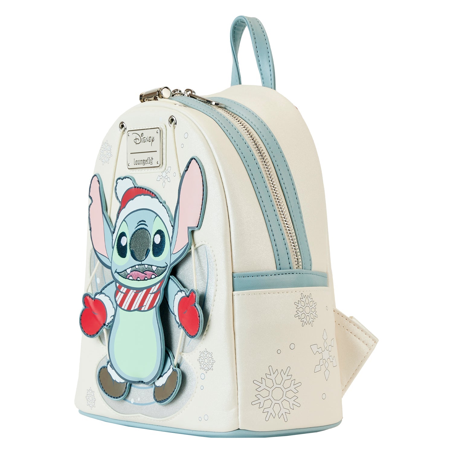 Loungefly x Disney Lilo and Stitch Snow Angel Stitch Cosplay Mini Backpack - GeekCore