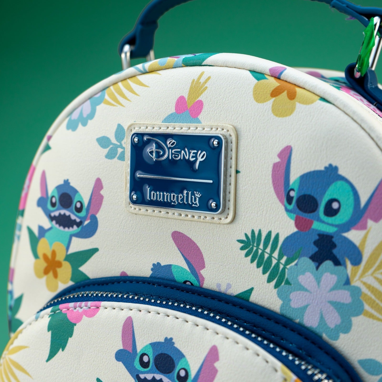Loungefly x Disney Lilo and Stitch - Stitch Floral Print Mini Backpack - GeekCore