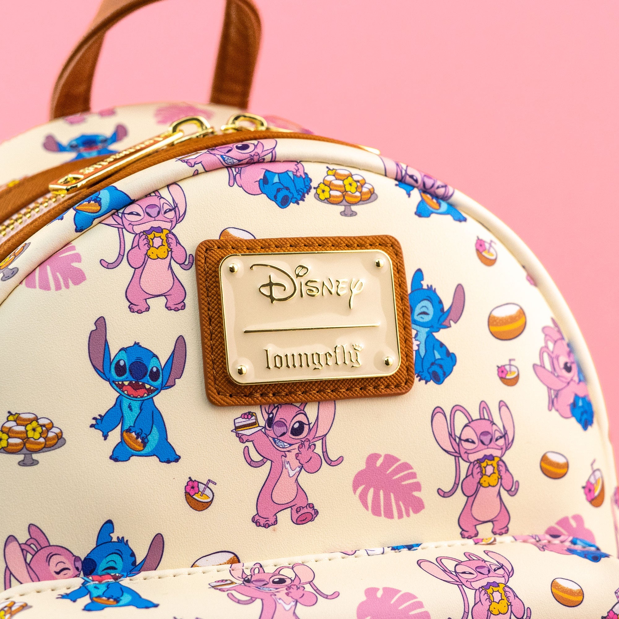 Loungefly x Disney Lilo & Stitch Angel and Stitch Sweet Treats Print Mini Backpack - GeekCore