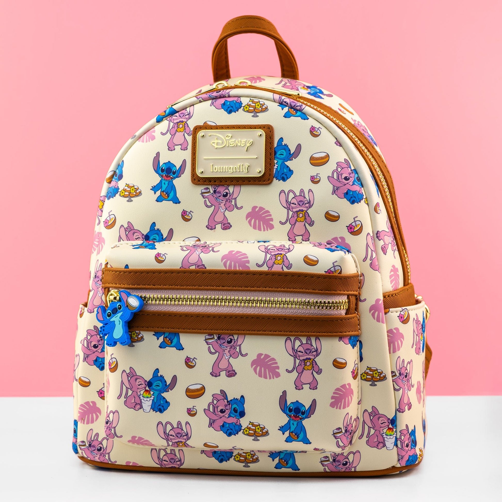 Loungefly x Disney Lilo & Stitch Angel and Stitch Sweet Treats Print Mini Backpack - GeekCore