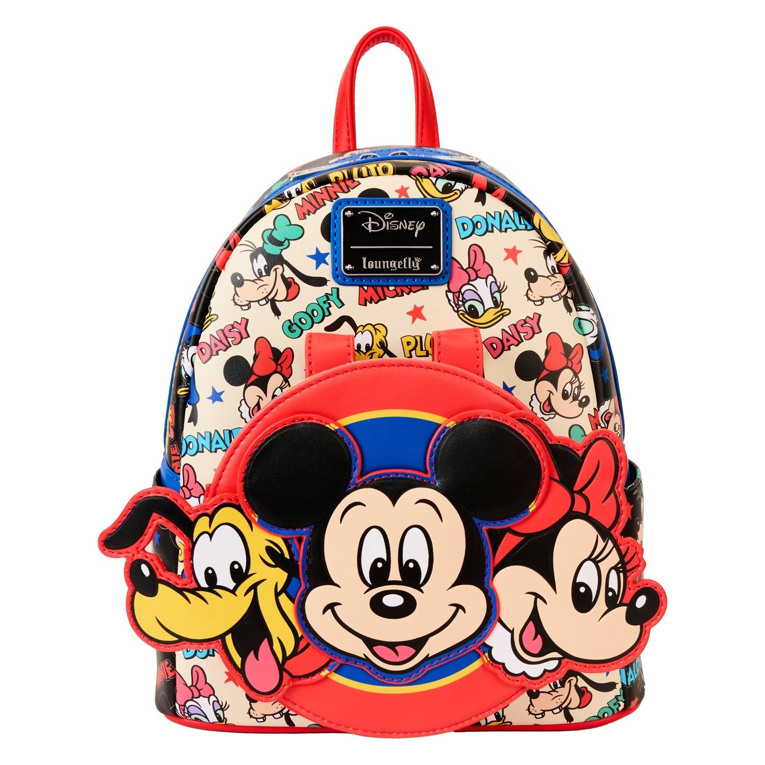 Loungefly x Disney Mickey And Friends Classic Ear Holder Mini Backpack Combo - GeekCore