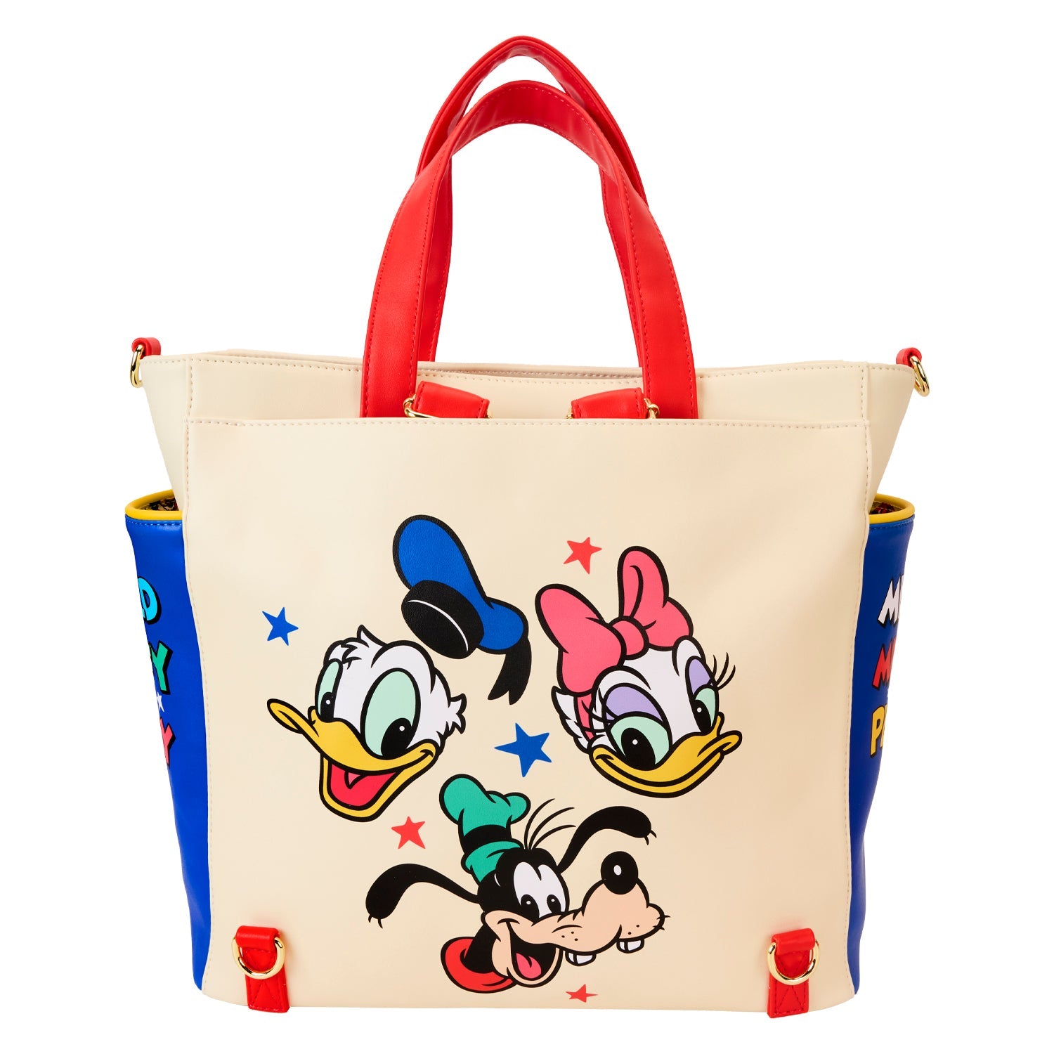 Loungefly x Disney Mickey And Friends Convertible Backpack & Tote Bag - GeekCore