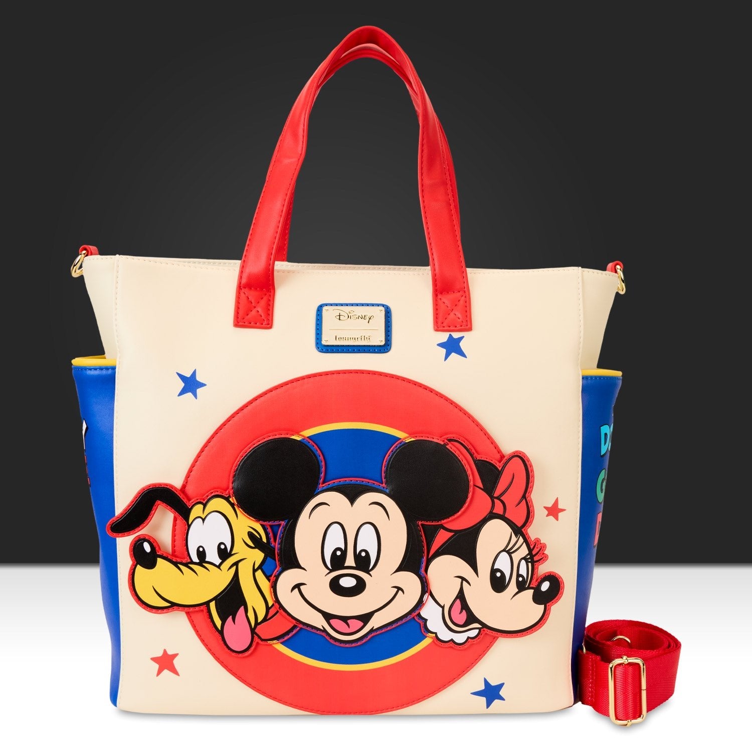 Loungefly x Disney Mickey And Friends Convertible Backpack & Tote Bag - GeekCore