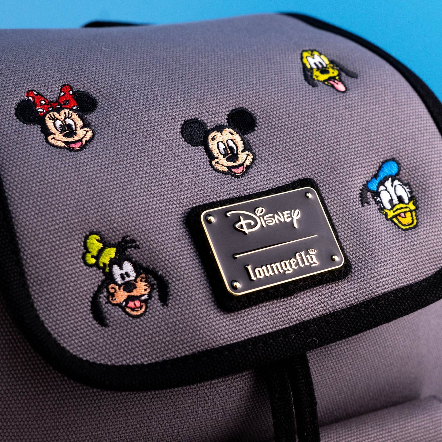 Loungefly x Disney Mickey and Friends Embroidered Icons Mini Backpack - GeekCore