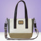 Loungefly x Disney Mickey And Friends Faux Leather And Canvas Mini Tote Bag - GeekCore