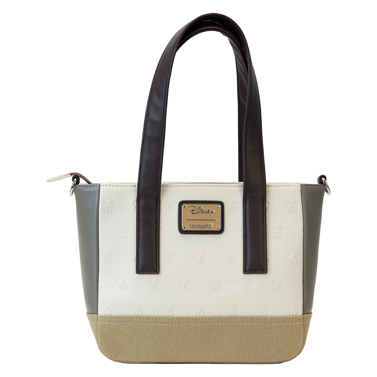 Loungefly x Disney Mickey And Friends Faux Leather And Canvas Mini Tote Bag - GeekCore