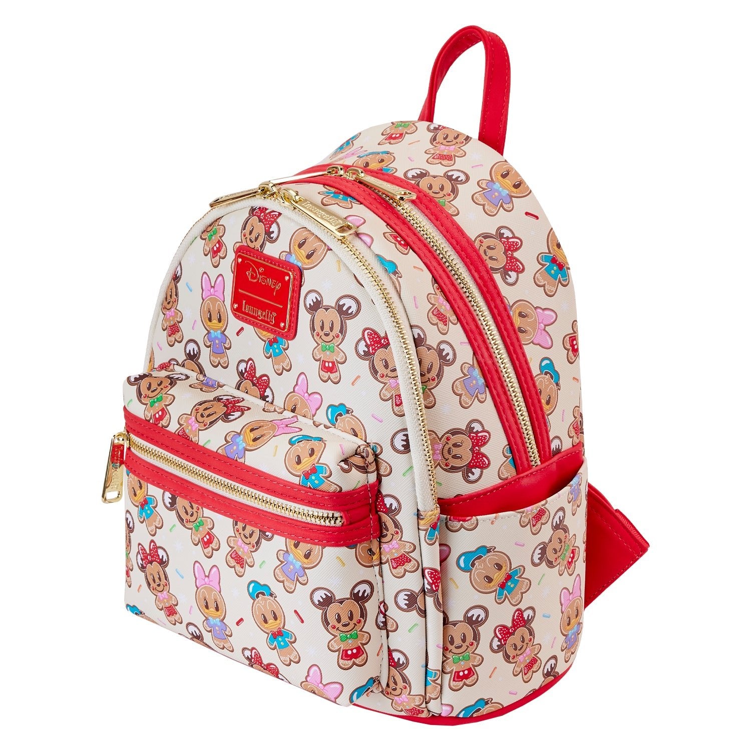 Loungefly x Disney Mickey and Friends Gingerbread Cookie AOP Ear Holder Mini Backpack - GeekCore