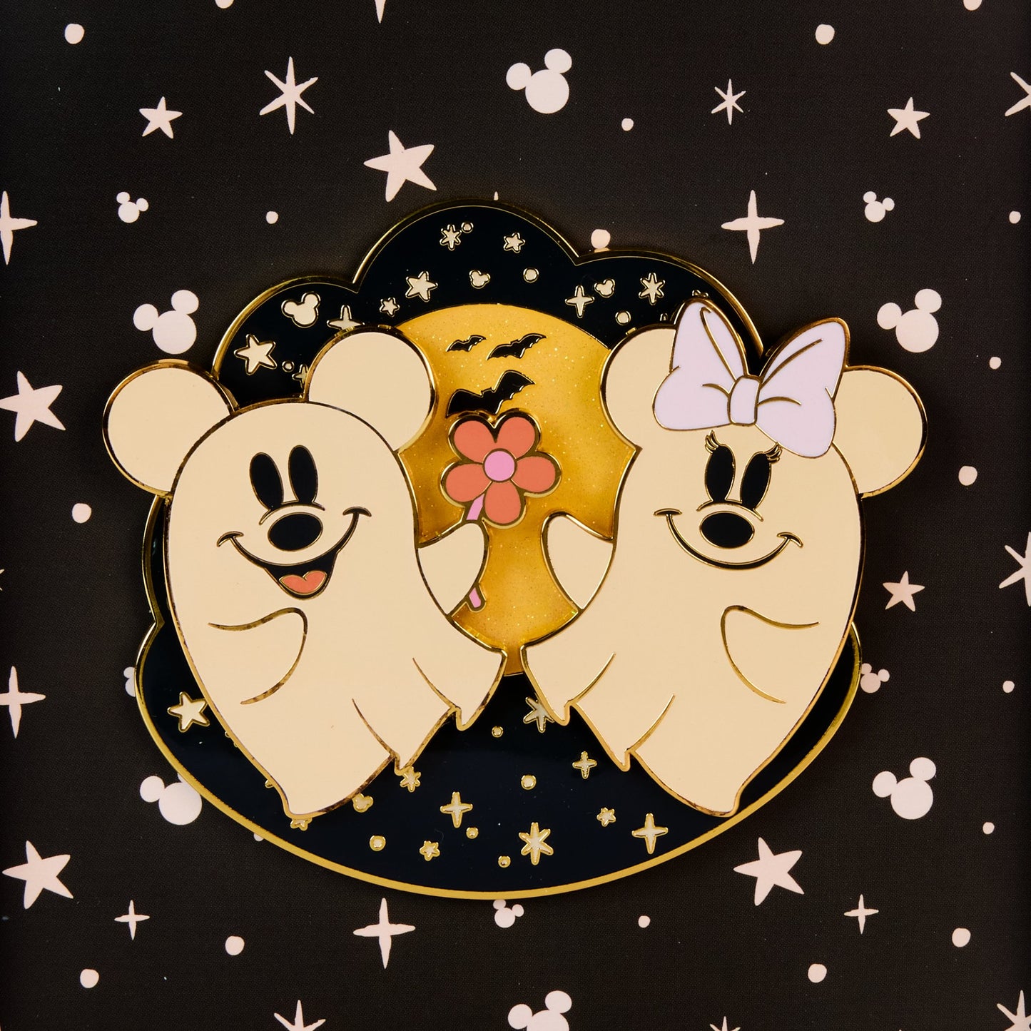 Loungefly x Disney Mickey and Friends Halloween Glow In The Dark Sliding 3" Collector Box Pin - GeekCore
