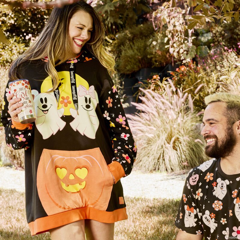 Loungefly x Disney Mickey and Friends Halloween Hooded Sweatshirt - GeekCore