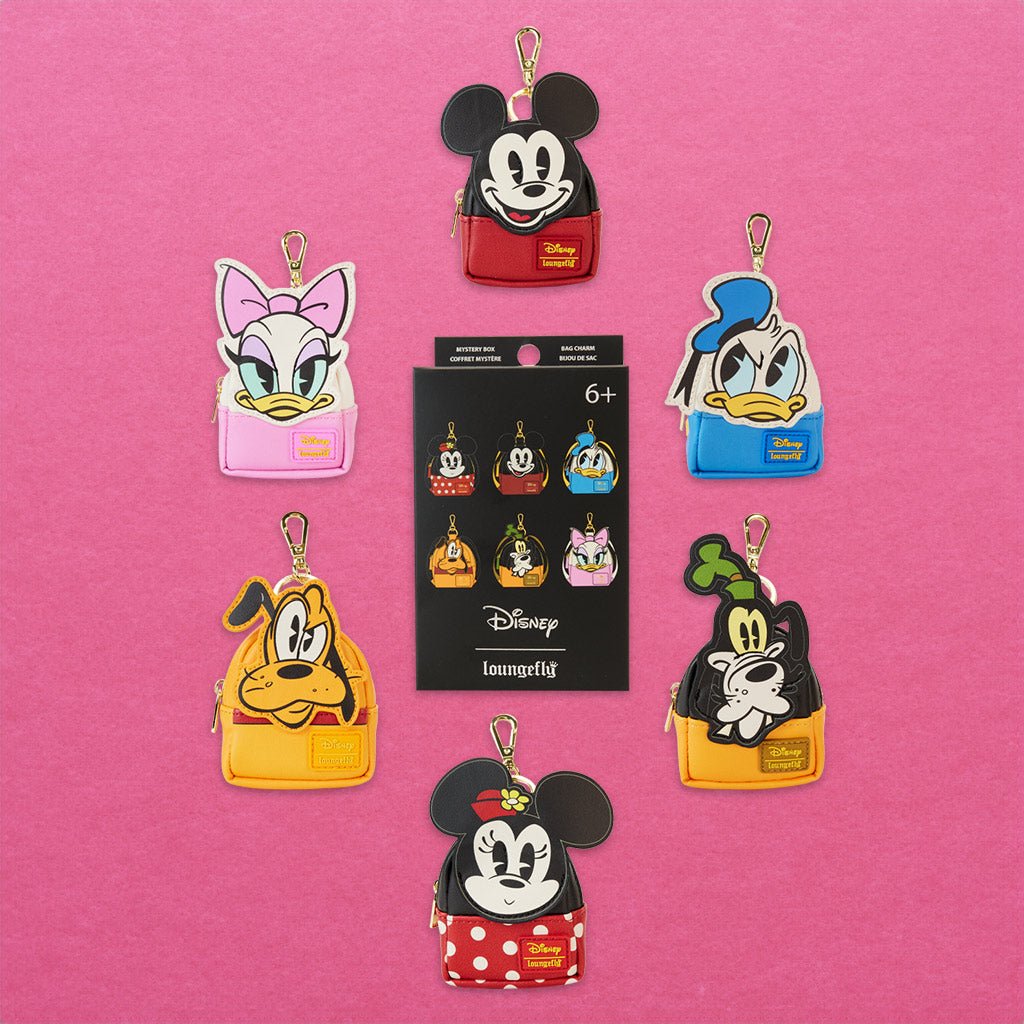 Loungefly x Disney Mickey and Friends Mini Backpack Mystery Bag Clip - GeekCore