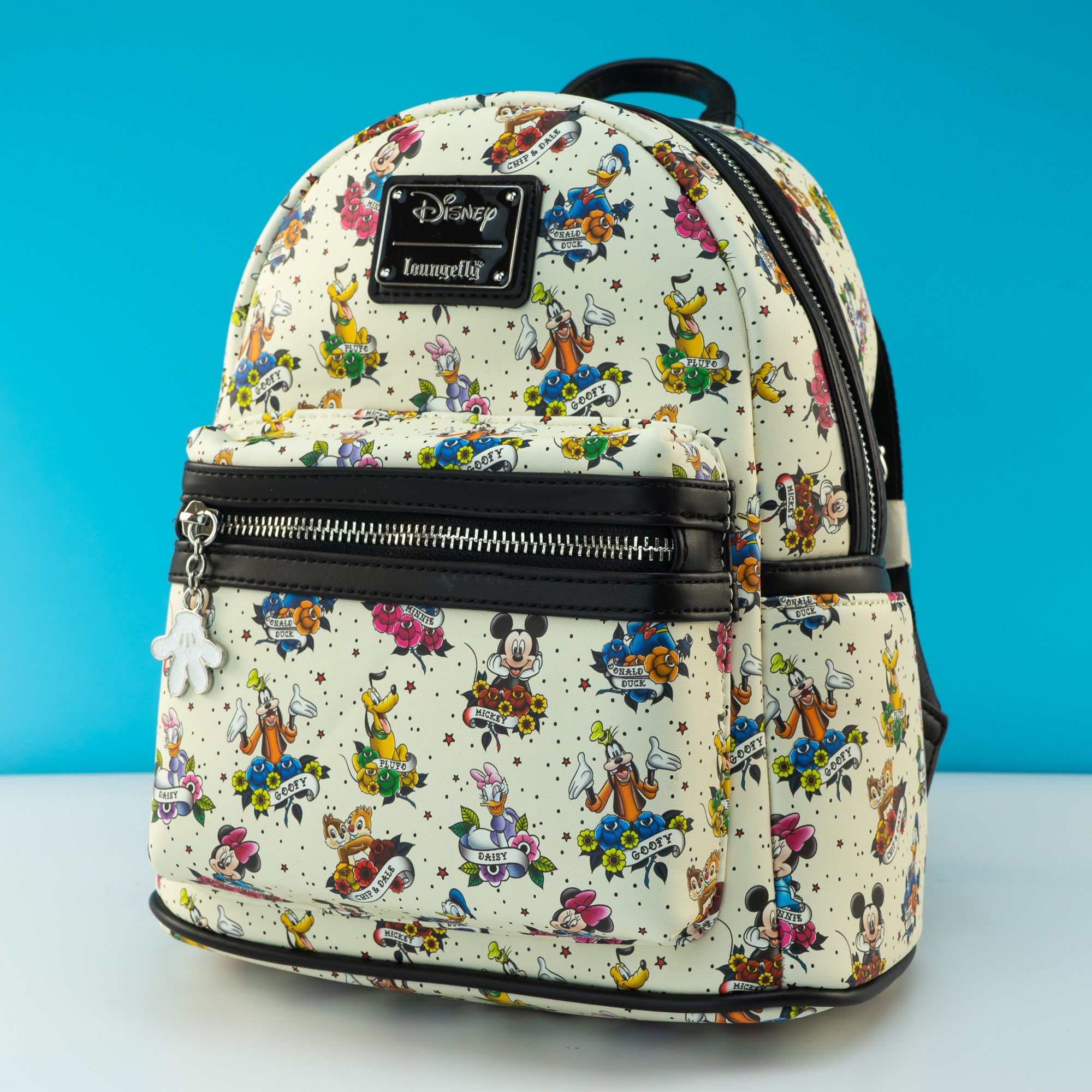 Loungefly x Disney Mickey and Friends Tattoo Mini Backpack - GeekCore