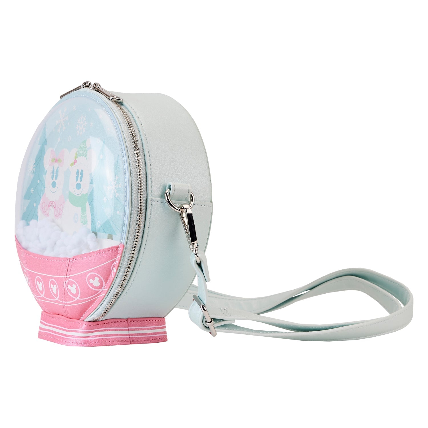 Loungefly x Disney Mickey and Friends Winter Snow Globe Crossbody Bag - GeekCore